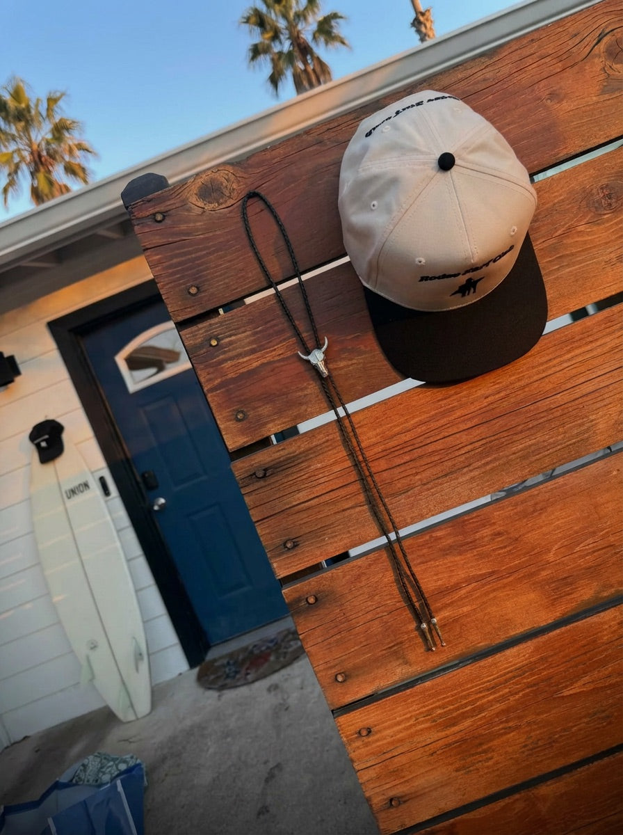 Surf Cowboy Hat in White & Black