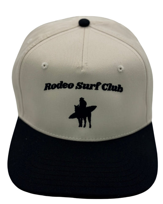Surf Cowboy Hat in White & Black