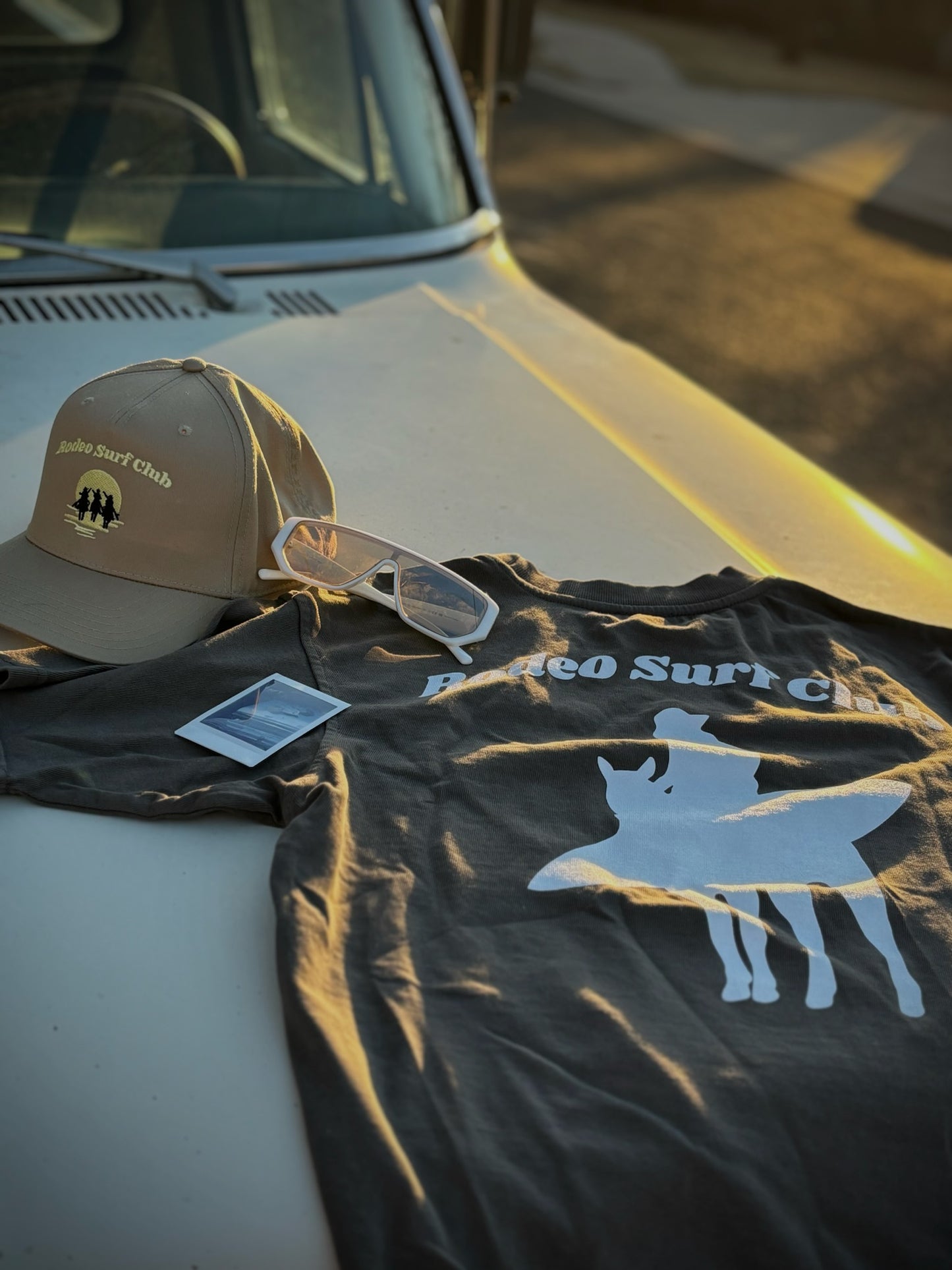 Surf Cowboy Tee in Vintage Black